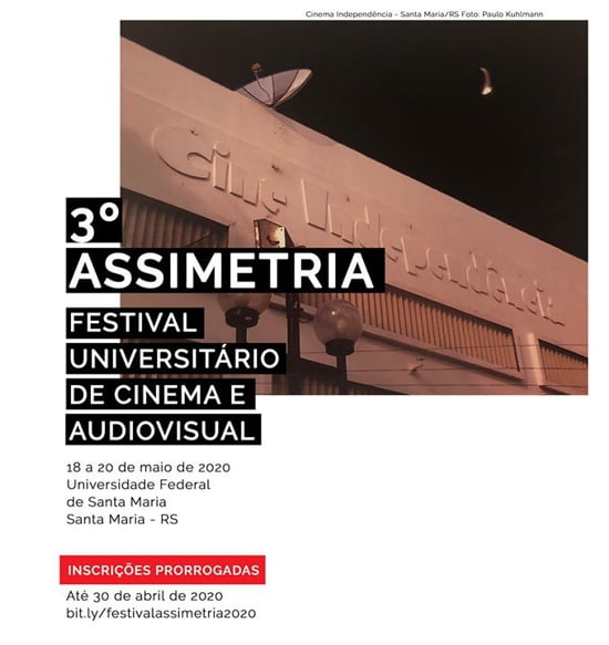 Festival Universitário de Cinema e Audiovisual, inscrições prorrogadas