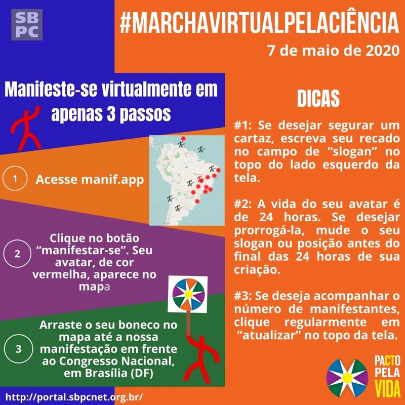 Marche pela Ciência com seu avatar!