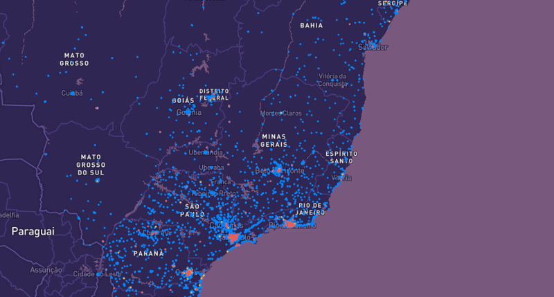 Plataforma de geolocalização estima incidência de COVID-19 no Brasil. Pesquise