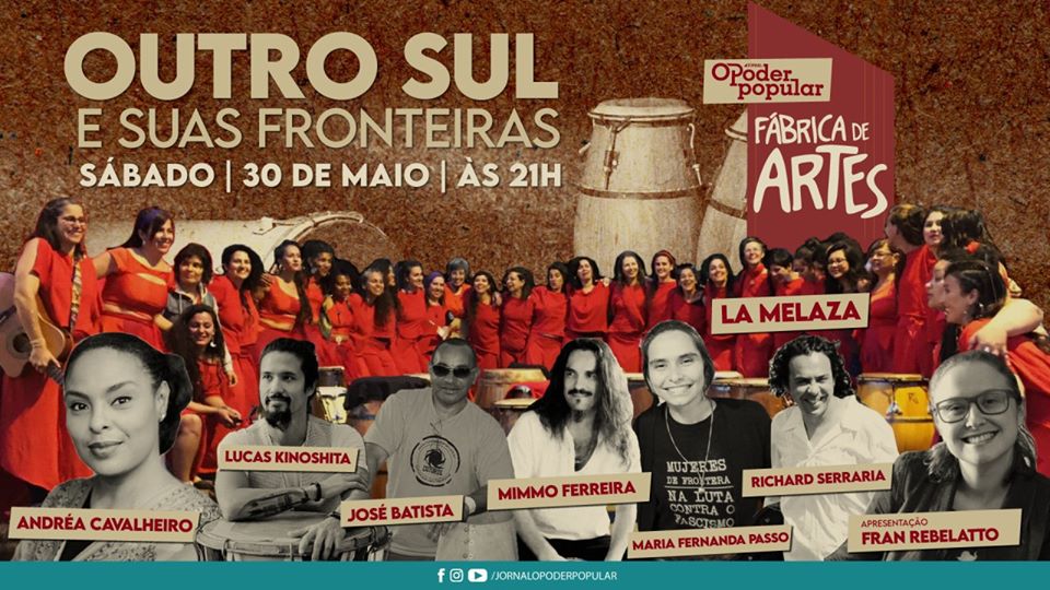 “Outro Sul e suas fronteiras”, neste sábado, online, às 21h