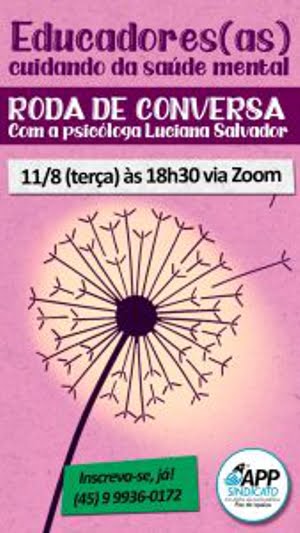 Conversa on-line para educadores(as) promove a saúde mental; inscreva-se