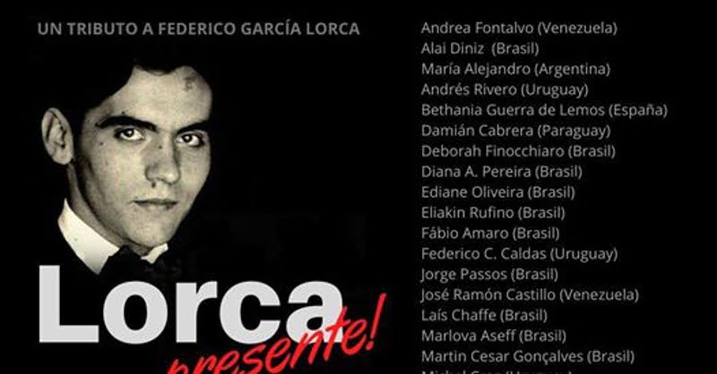 Lorca, presente! Nesta terça (18), às 20 horas. Online.