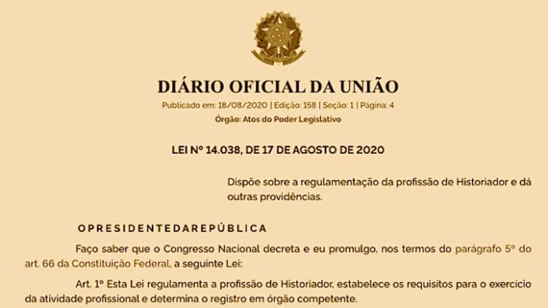 Derrotado, Bolsonaro promulga Lei que regulamenta a profissão de historiador