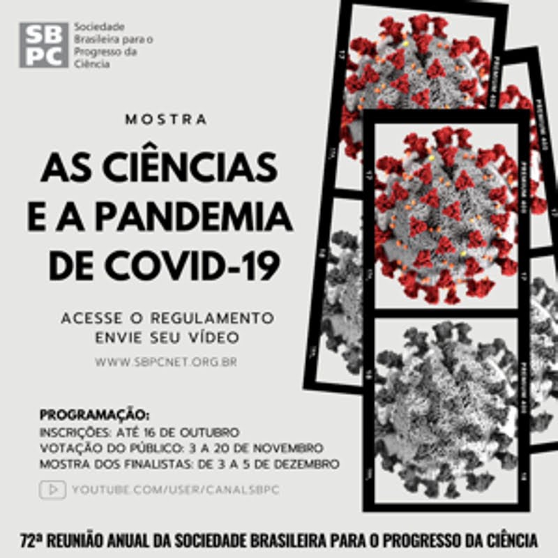 Mostra de vídeos “As Ciências e a Pandemia de Covid-19″