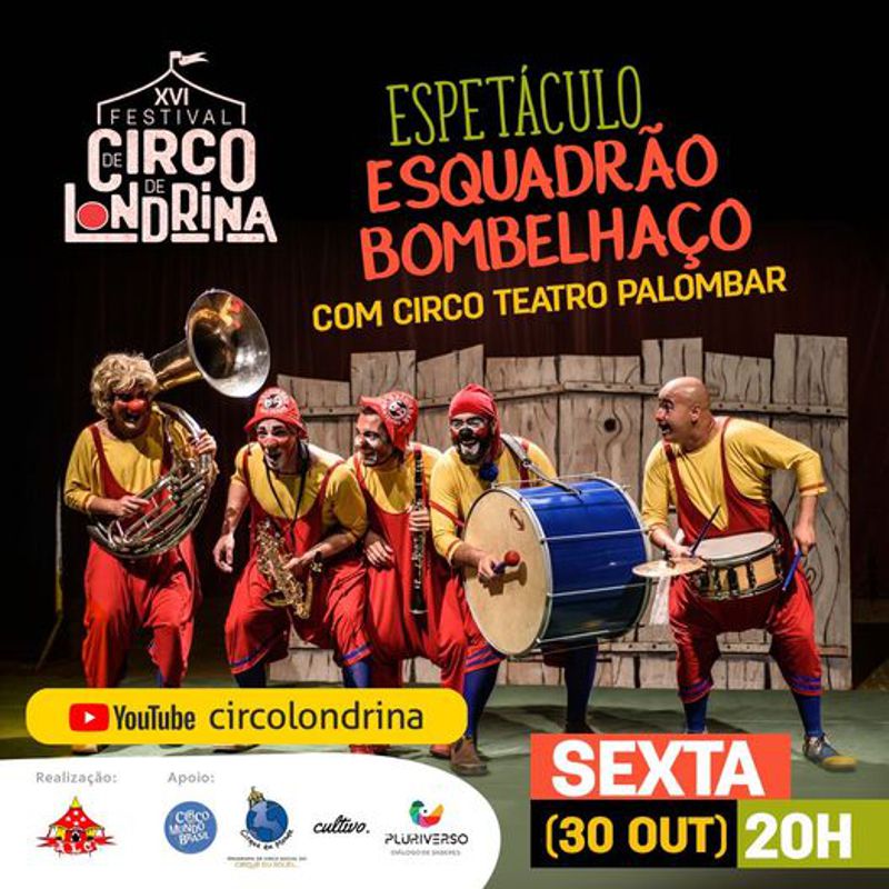 Nesta sexta (30), tem “Bombelhaço”, on-line, no Festival de Circo de Londrina.