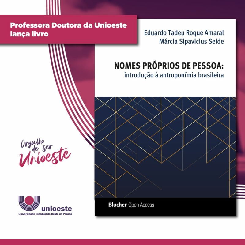 Professora da Unioeste lança livro sobre nome próprio de pessoas