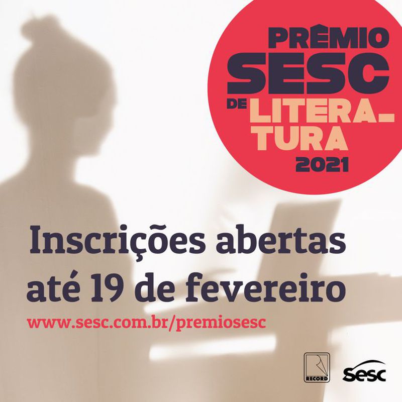 Prêmio Sesc de Literatura tem inscrições abertas até amanhã