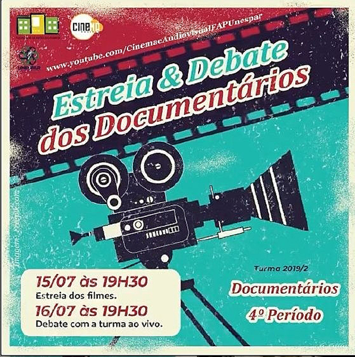 Curso de Cinema promove mostra online de documentários