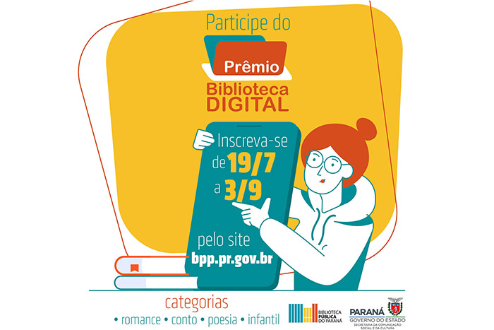 Biblioteca Pública do Paraná abre inscrições para o Prêmio Biblioteca Digital 2021