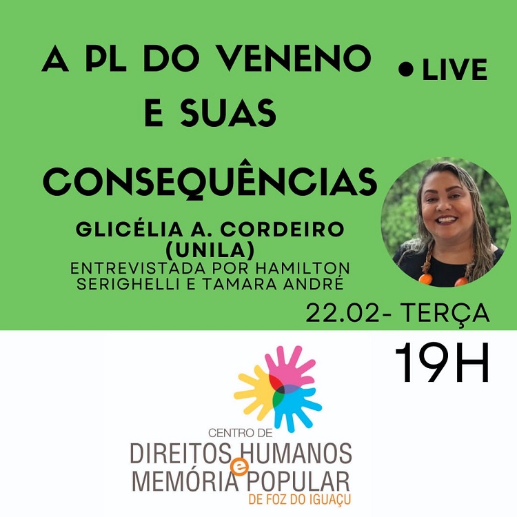 CDH promove nesta terça (22) conversa sobre a pl do veneno e suas consequências