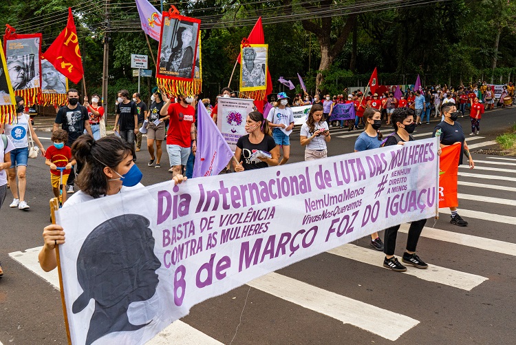 8 de Março, Marcha Internacional de Mulheres em Foz do Iguaçu