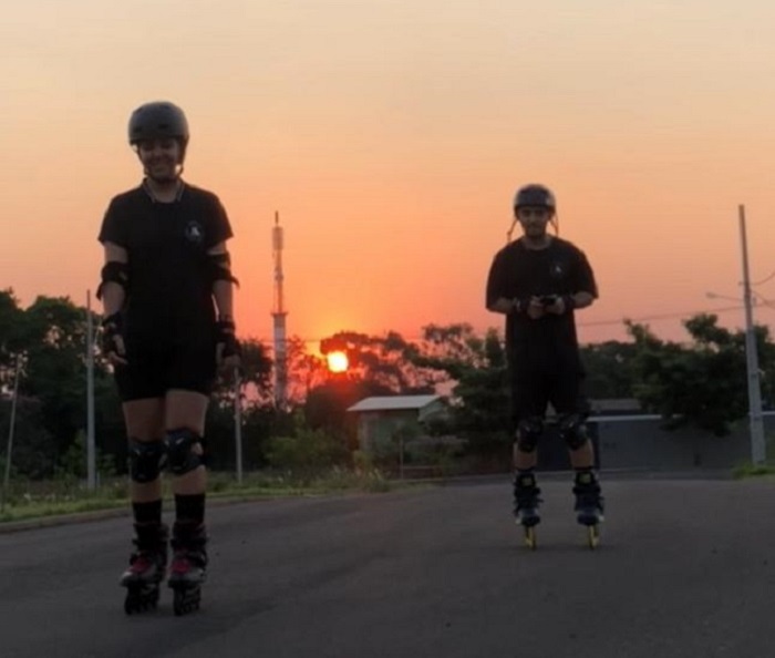 Neste domingo (10), tem tarde de patinação em Foz do Iguaçu