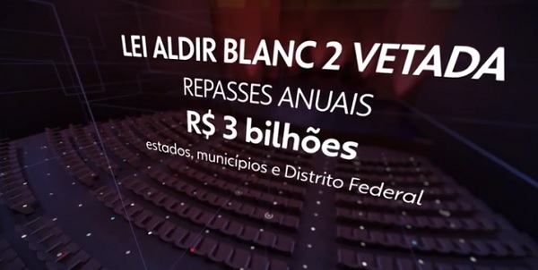 Bolsonaro veta integralmente Lei Aldir Blanc, que previa R$ 3 bilhões anuais ao setor cultural