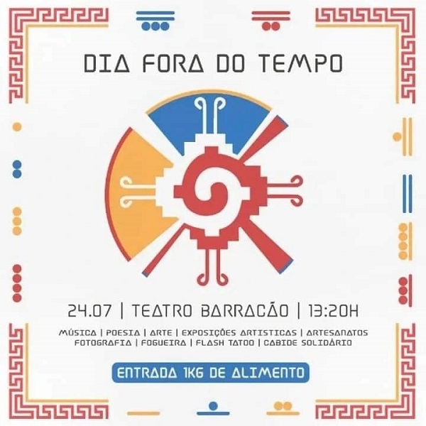 Um “Dia Fora do Tempo”, domingo (24), no Teatro Barracão