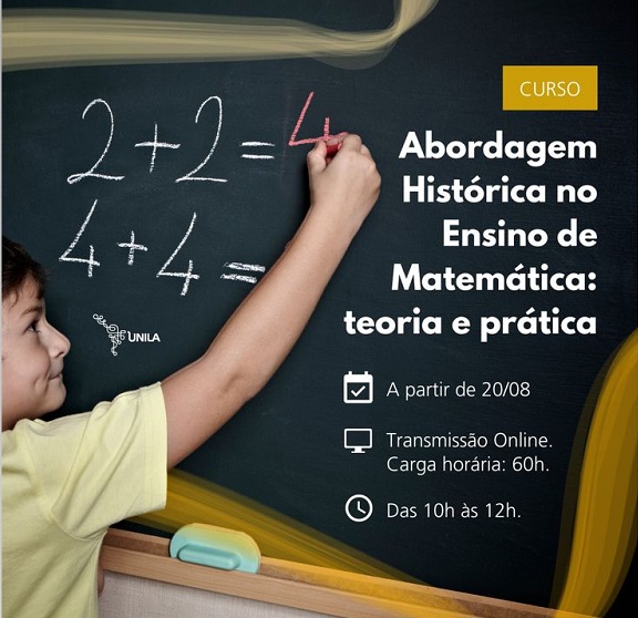 Universidade oferece curso online sobre a “Abordagem Histórica no Ensino de Matemática”