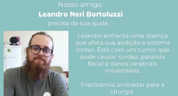 Movimento solidário em prol de professor iguaçuense lança vakinha virtual