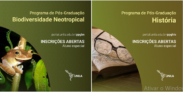 Mestrado em Biodiversidade Neotropical e em História abrem seleção para alunos especiais