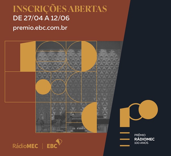 Abertas as inscrições para o Prêmio Rádio MEC 100 anos