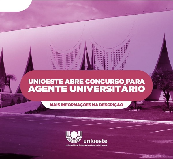 Unioeste realiza concurso público para agentes universitários