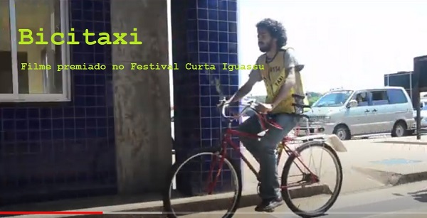 Bicitaxi, premiado no Festival Curta Iguassu