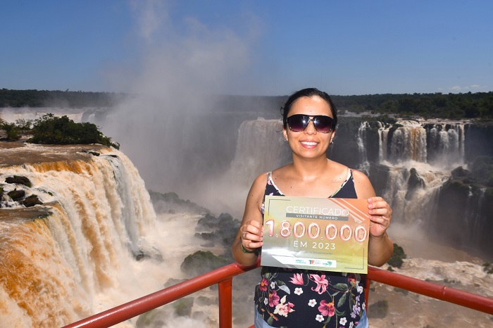 Cataratas do Iguaçu atinge 1 milhão e 800 mil visitantes em 2023