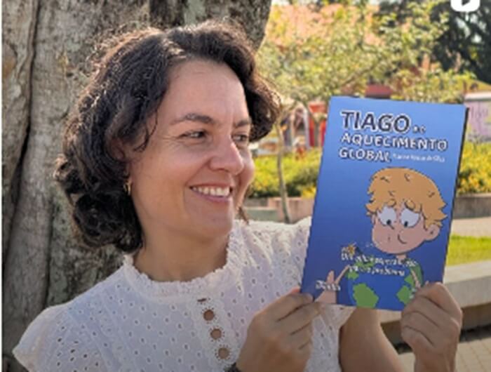 Sábado (10), o livro “Tiago e o Aquecimento Global” será lançado em Foz do Iguaçu