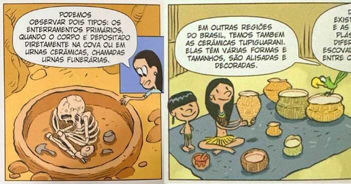 Livro: História em quadrinhos explica conceitos de arqueologia para crianças