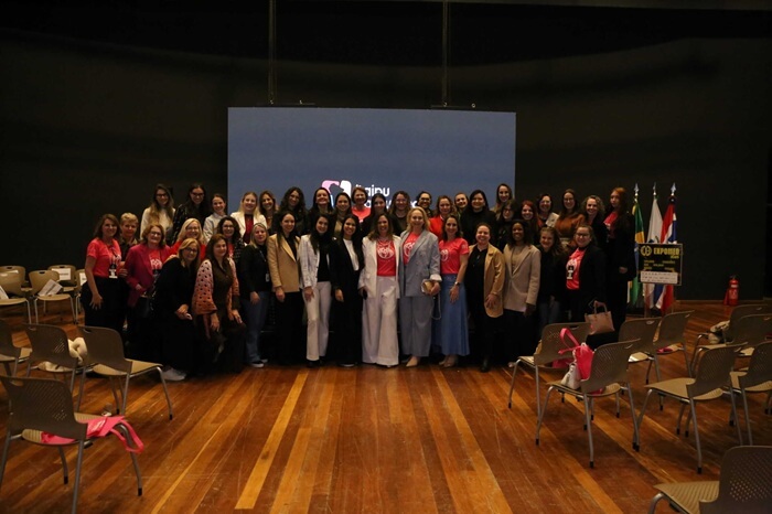 Força feminina do Itaipu Parquetec inspira público na ExpoMulher 2025, em Medianeira
