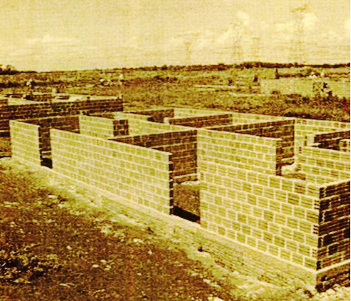 Cidade Nova, primeiro tijolos. Está no Museu!