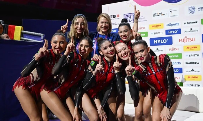 Brasil conquista dois ouros históricos no Mundial de Ginástica Rítmica