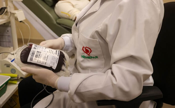 Hemepar alerta para estoques baixos de sangue O- e O+